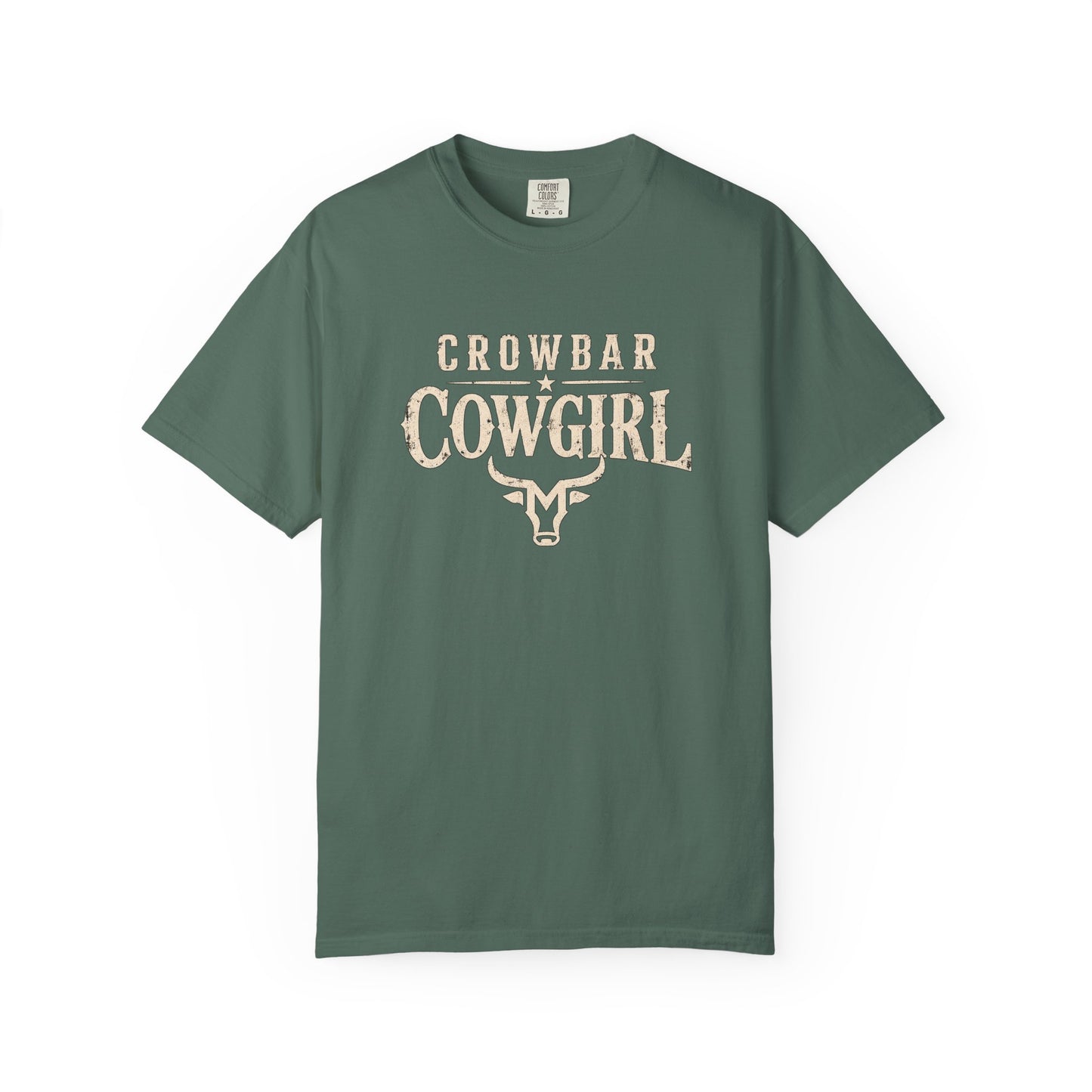 Crowbar Cowgirl T-shirt | Western Bull Skull Graphic | Missouri Bravo Show