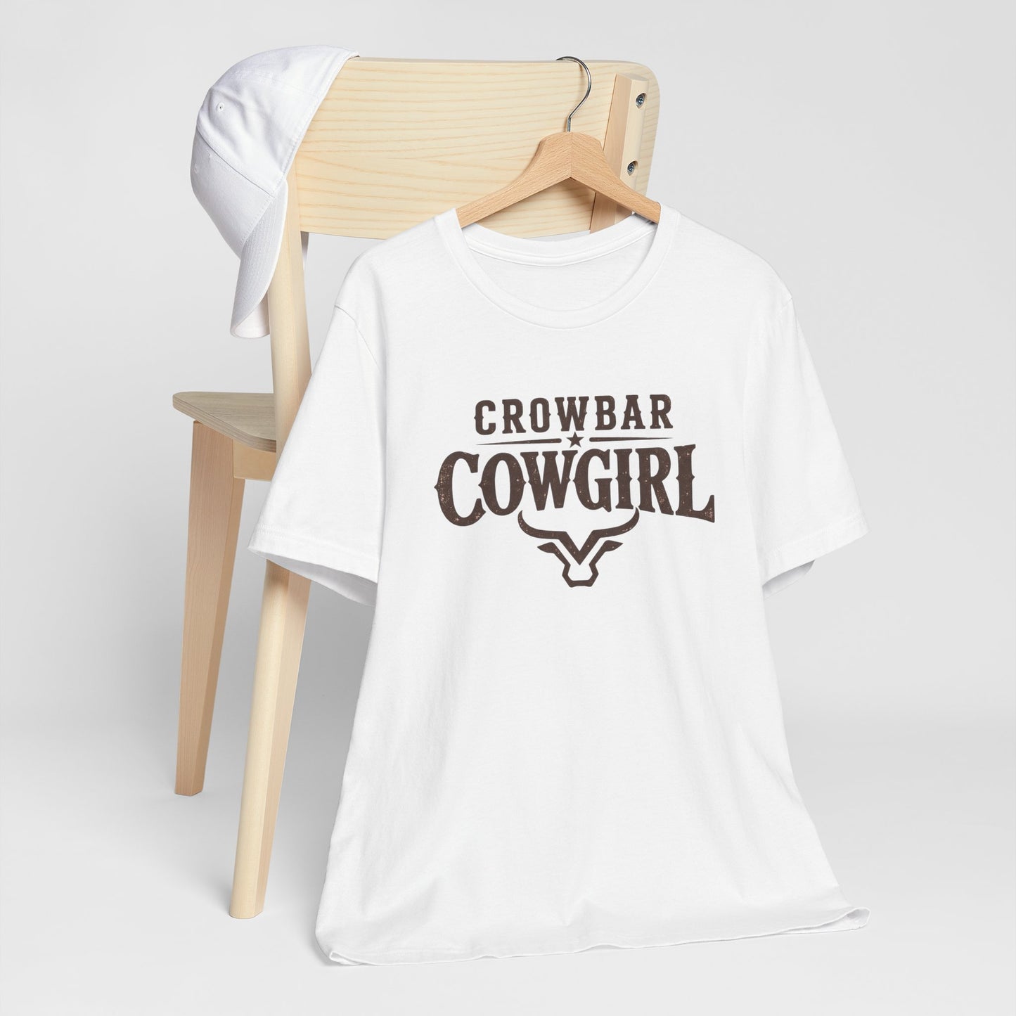 Crowbar Cowgirl Western Graphic Tee | Bella+Canvas 3001 | Rodeo Shirt