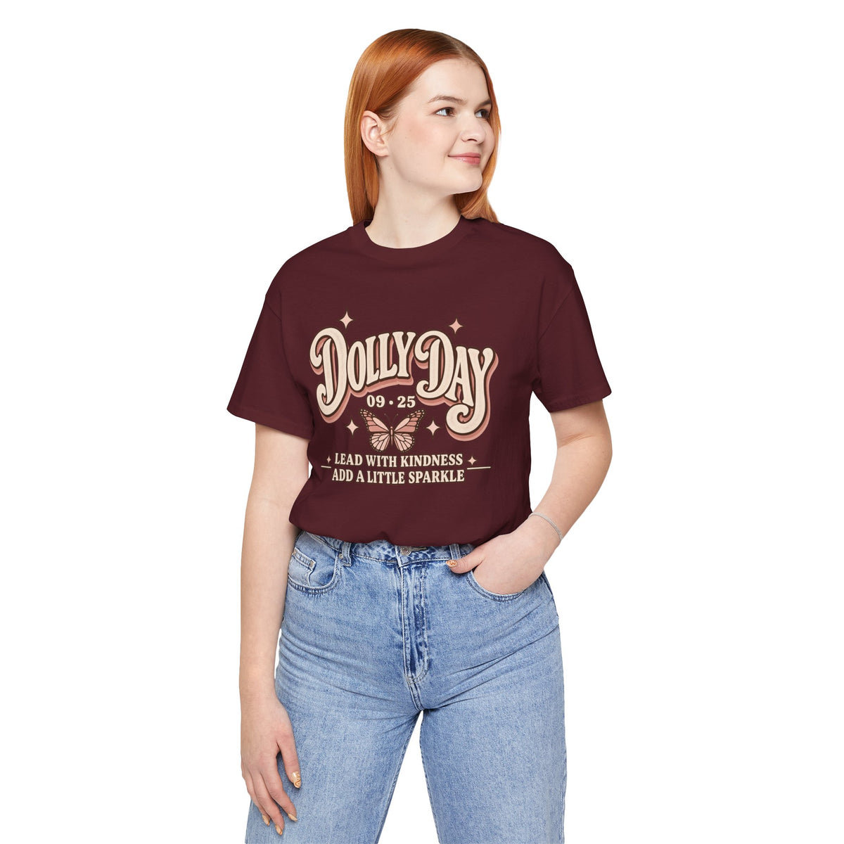 Dolly Day 9•25 Tee | Lead With Kindness & Add a Little Sparkle