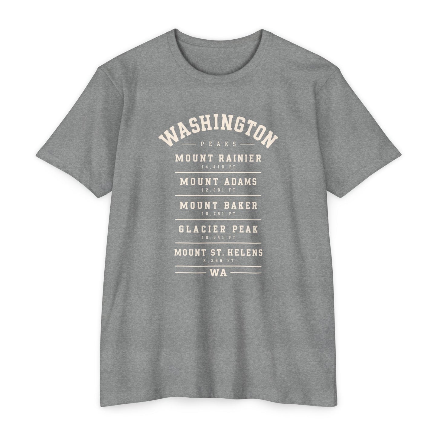 Washington Mountains T-Shirt — Vintage State Park Peaks Tee