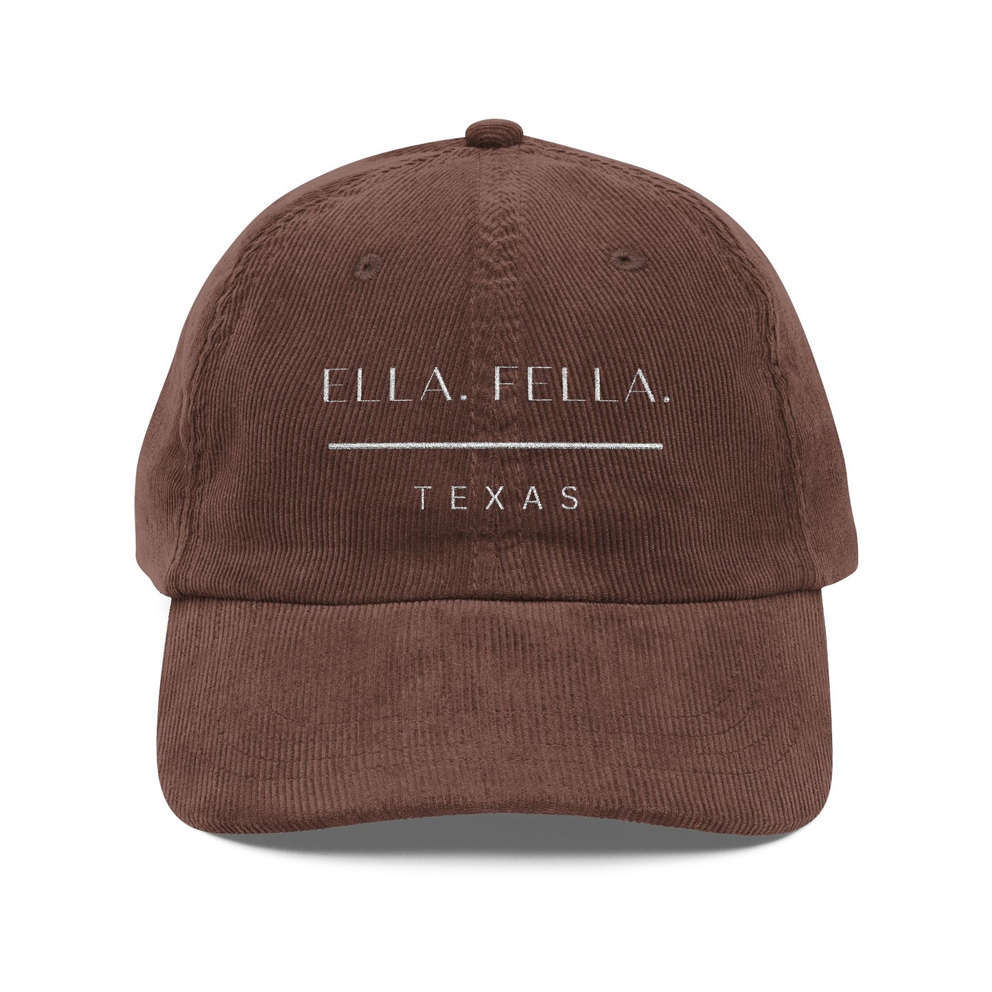 Ella Fella Texas Corduroy Hat, Men's Texas Hat, Country Concert Hat, Western Cap, Austin Style, Cowboy Gift