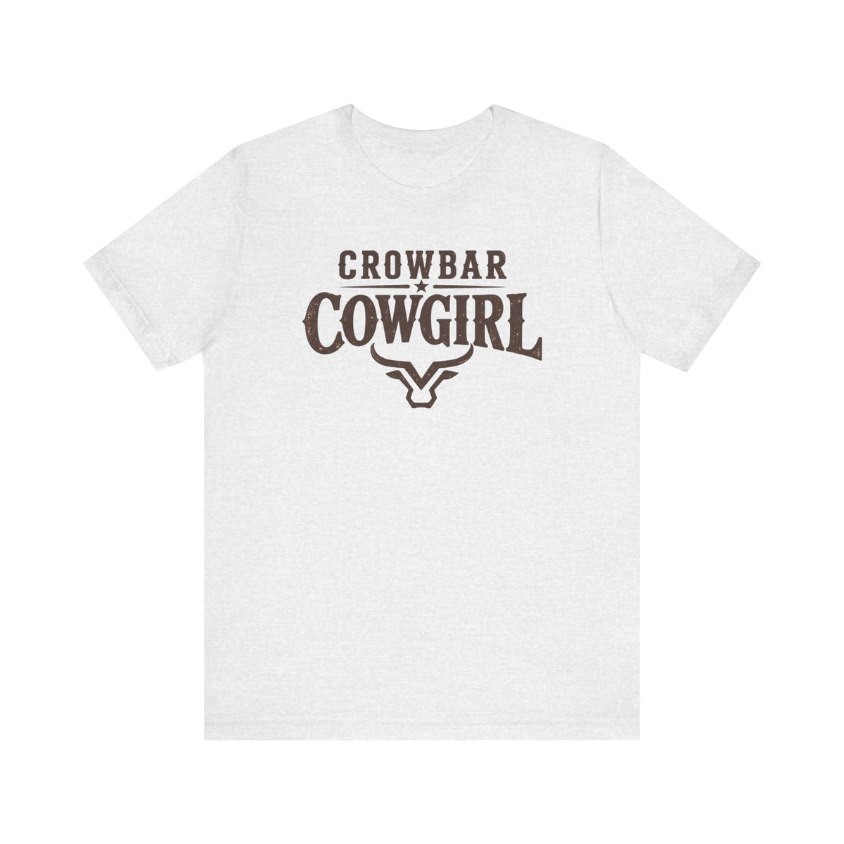 Crowbar Cowgirl Western Graphic Tee | Bella+Canvas 3001 | Rodeo Shirt