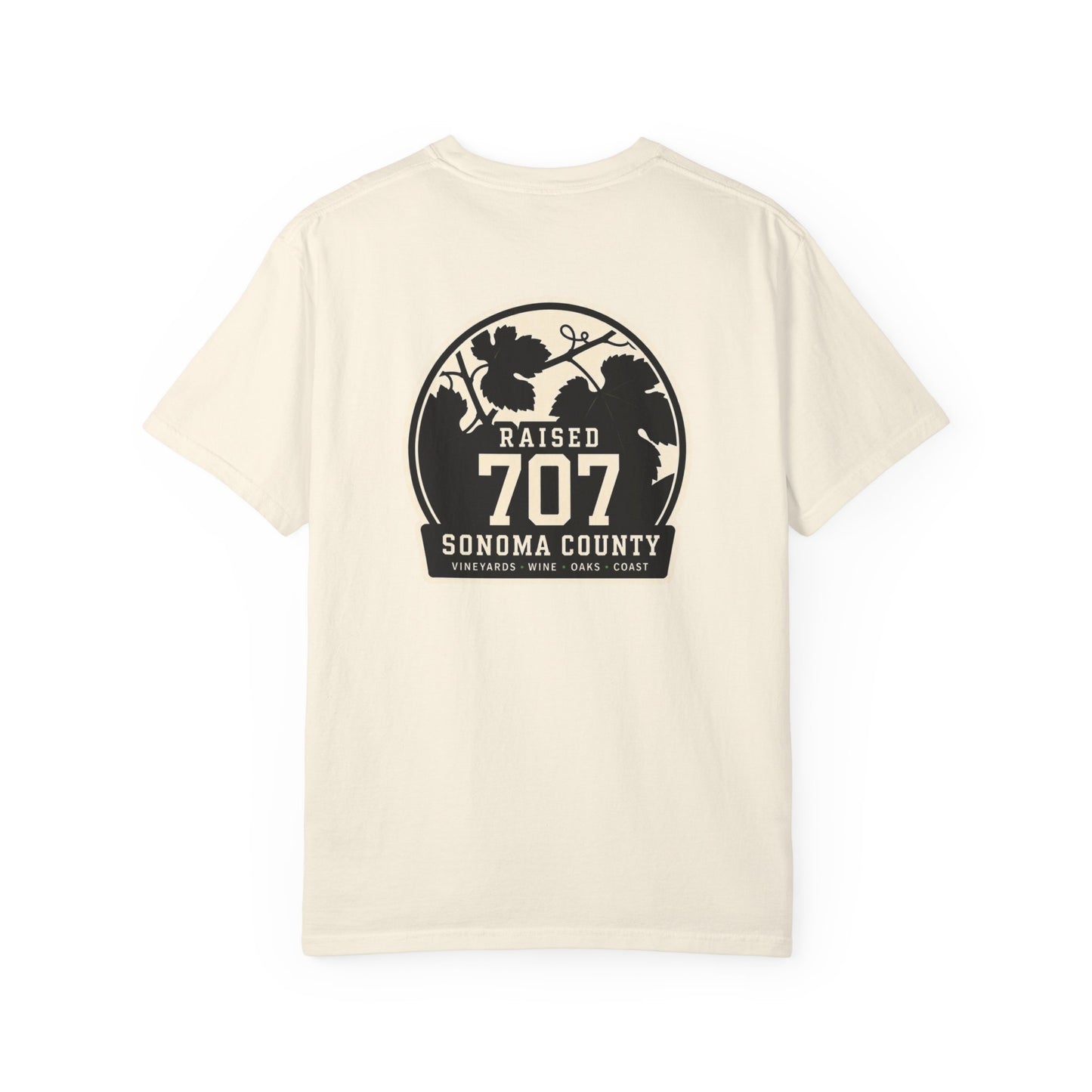 Raised in Sonoma County T-Shirt | Napa Wine Country Tee | 707 Vineyard Graphic Shirt | California Wine Lover Gift | Heldsburg Tee