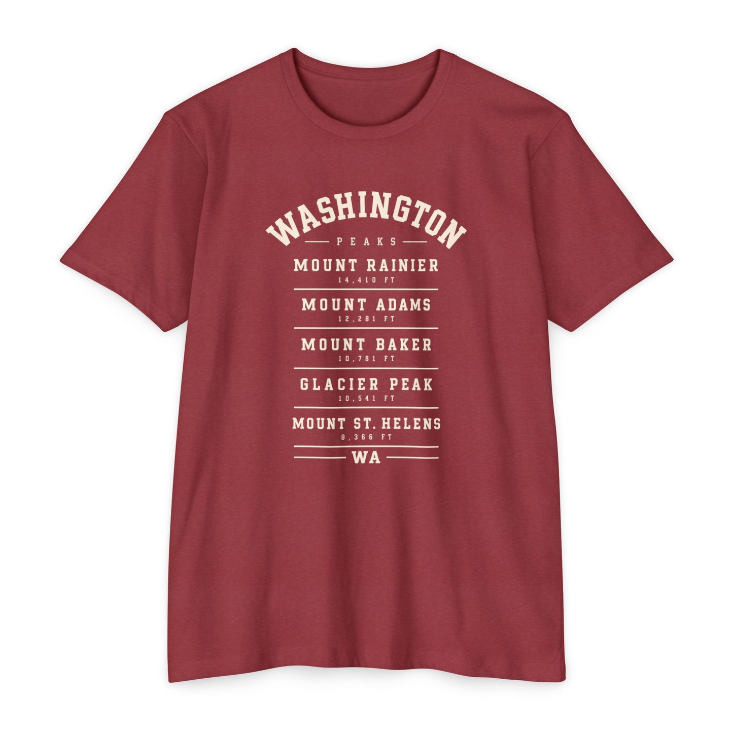 Washington Mountains T-Shirt — Vintage State Park Peaks Tee