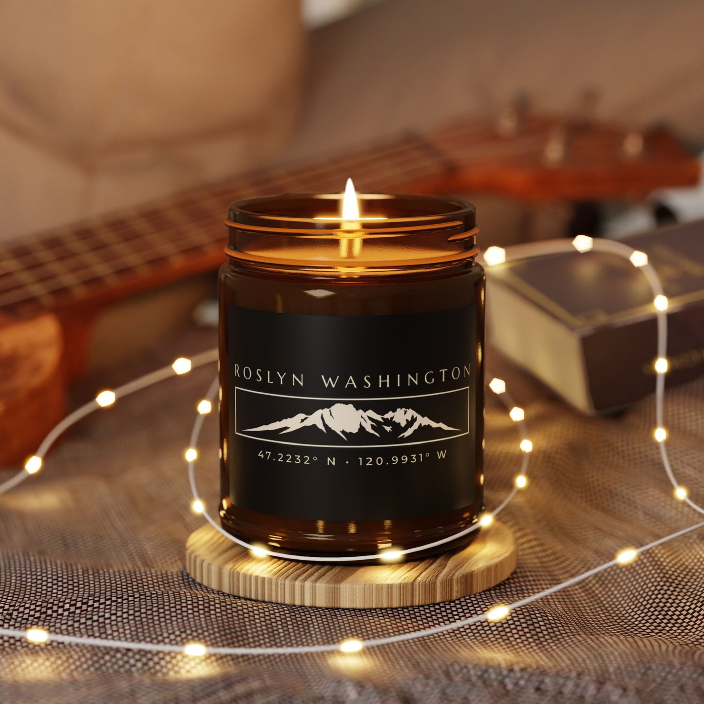 Roslyn Washington Candle | Roslyn WA | 509 Candle | Mount Stuart Candle | Washington State Gift | Soy Candle