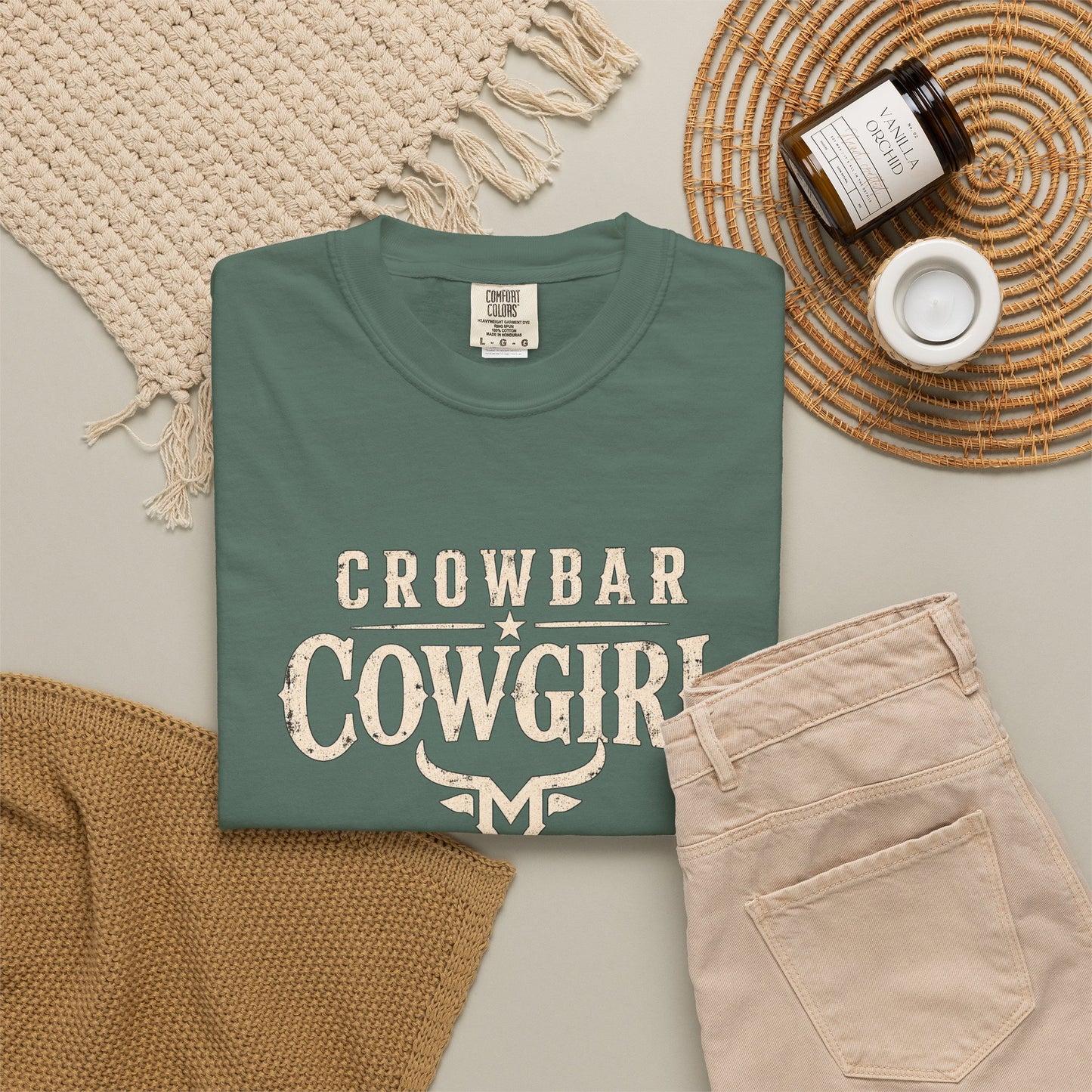 Crowbar Cowgirl T-shirt | Western Bull Skull Graphic | Missouri Bravo Show