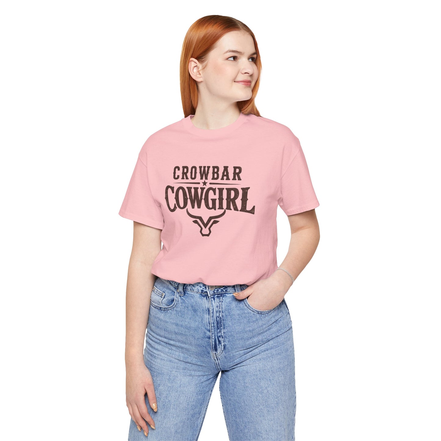 Crowbar Cowgirl Western Graphic Tee | Bella+Canvas 3001 | Rodeo Shirt