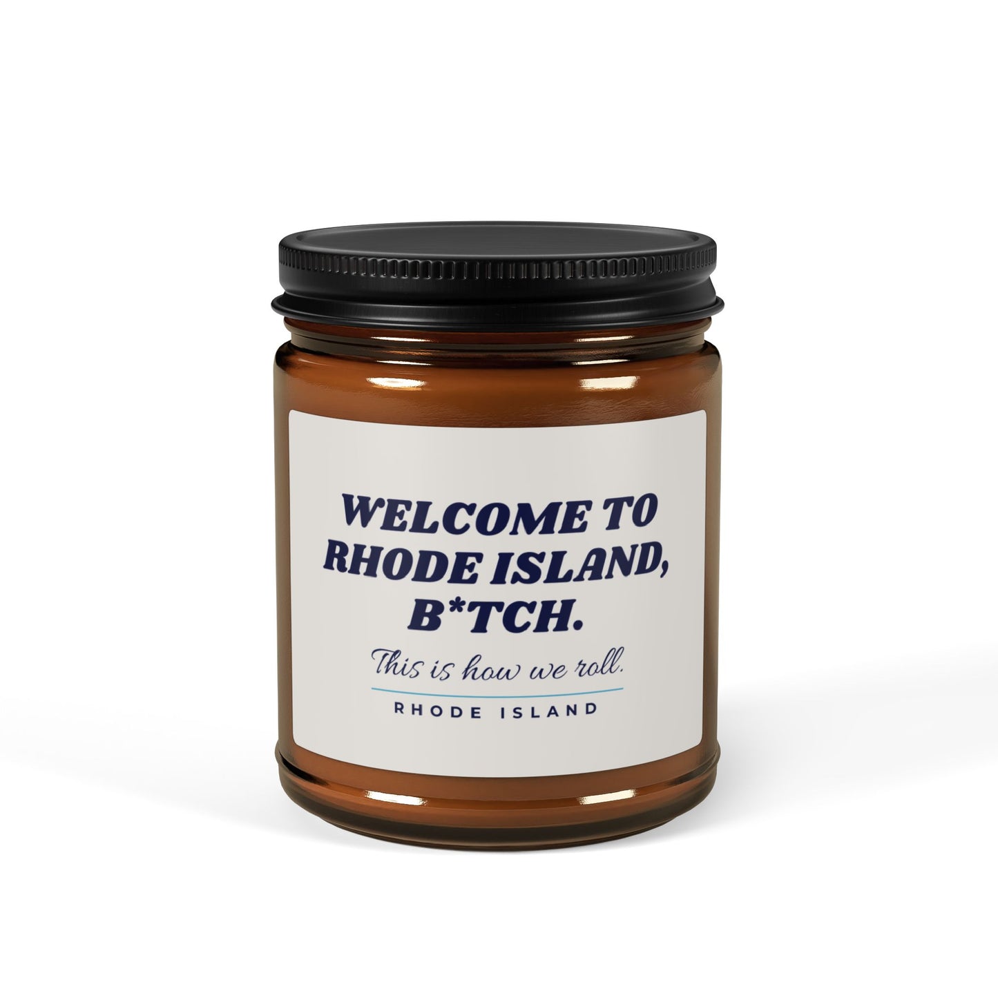 Welcome to Rhode Island Candle | Ocean State Gift | Rhode Island Home Decor | Rhode Island Quote Candle | New England Gift | Soy Candle