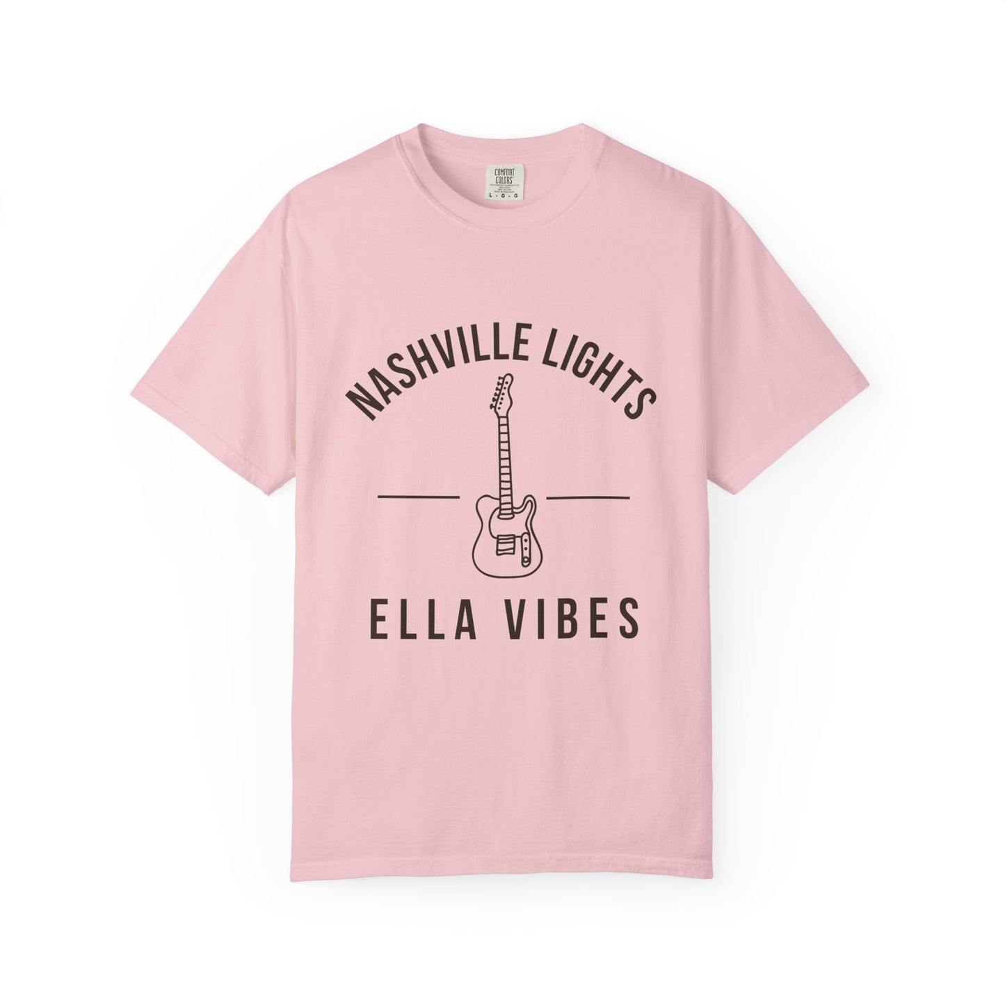 Nashville Lights Ella Vibes T-shirt | Electric Guitar Country Music Tee