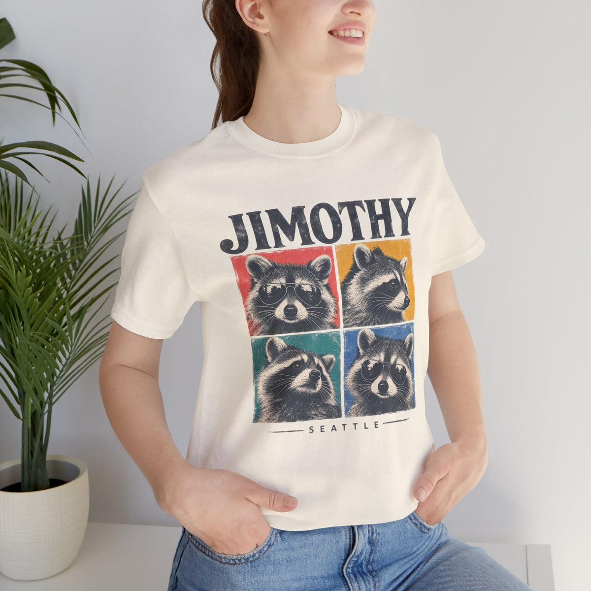 JIMOTHY Seattle Raccoon Graphic Tee