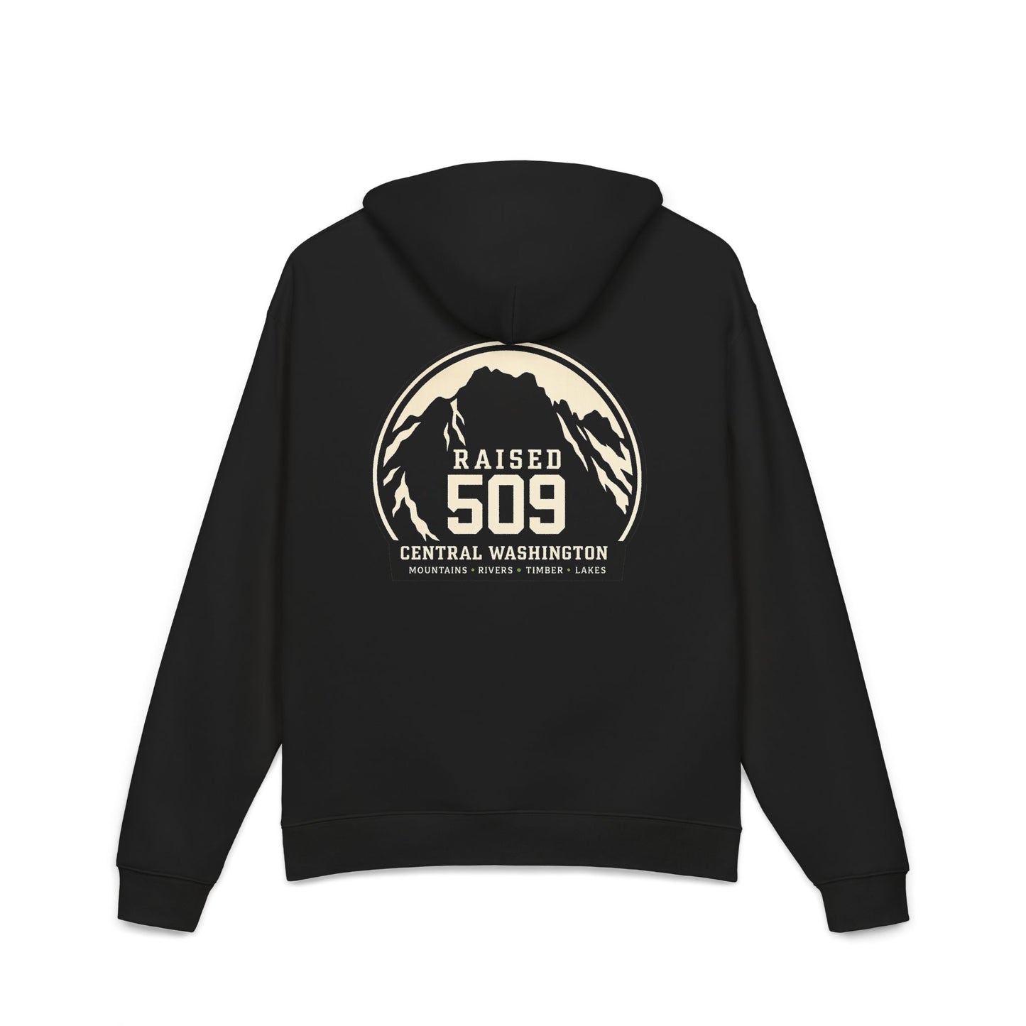 Raised 509 Central Washington Hoodie, Pacific Northwest Sweatshirt, Mountain Hoodie, WA Pride Hoodie, Unisex Outdoor Hoodie