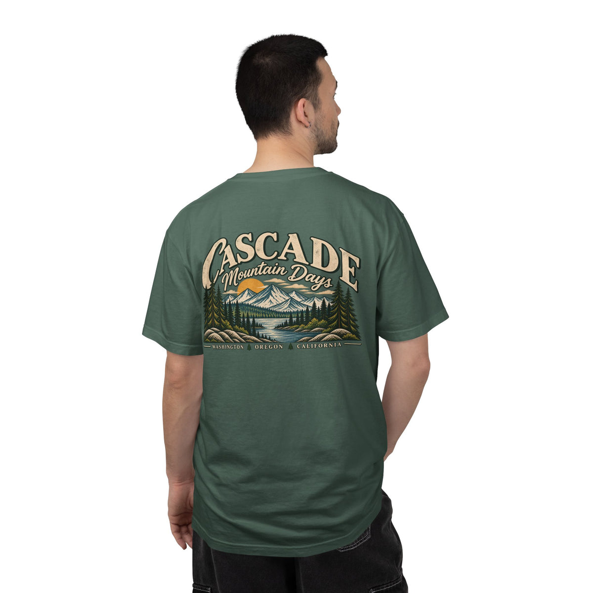 Cascade Mountain Days Tee | Vintage Mountain Graphic T-Shirt