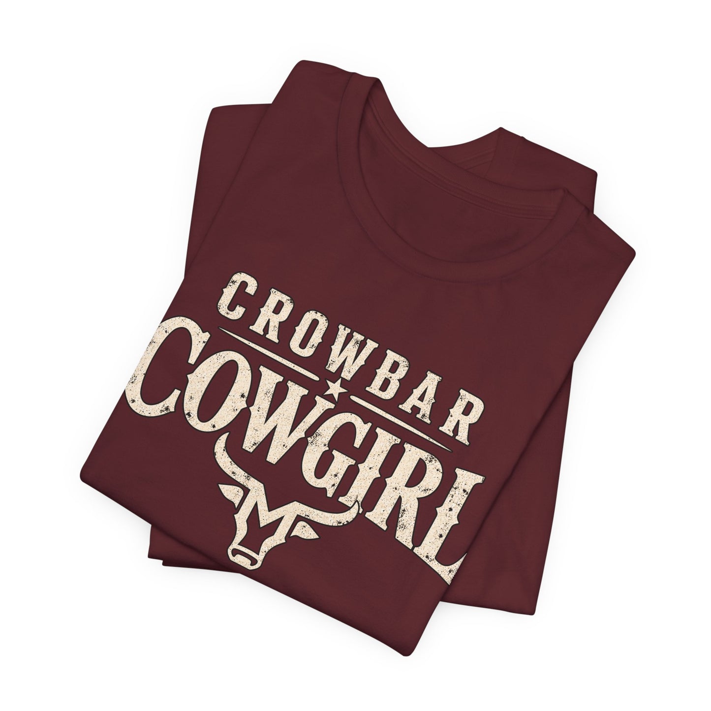 Crowbar Cowgirl Western Graphic Tee | Bella+Canvas 3001 | Reality TV