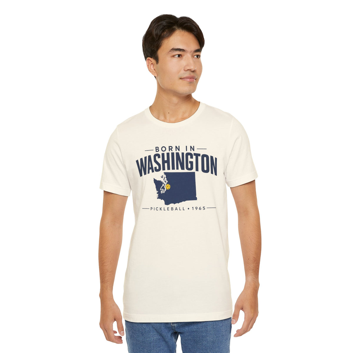 Born in Washington Pickleball 1965 Unisex Tee