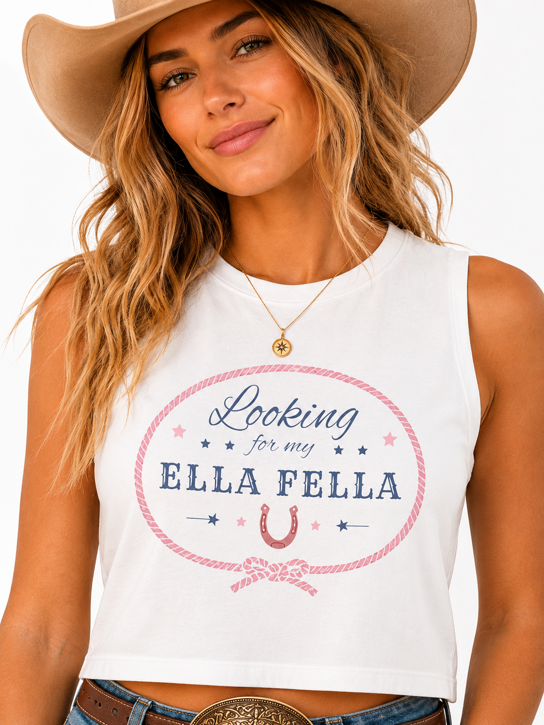 Looking for My Ella Fella Tank Top | Cowgirl Graphic Tank | Country Concert Outfit | Western Shirt | Nashville Bachelorette Gift