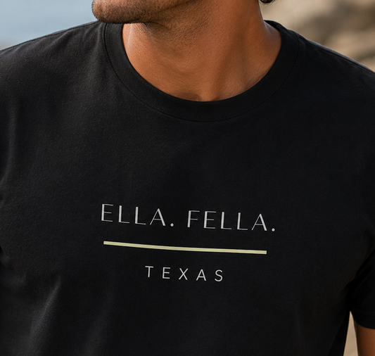 Ella Fella Texas Minimalist Graphic Tee | Country Music Concert Shirt