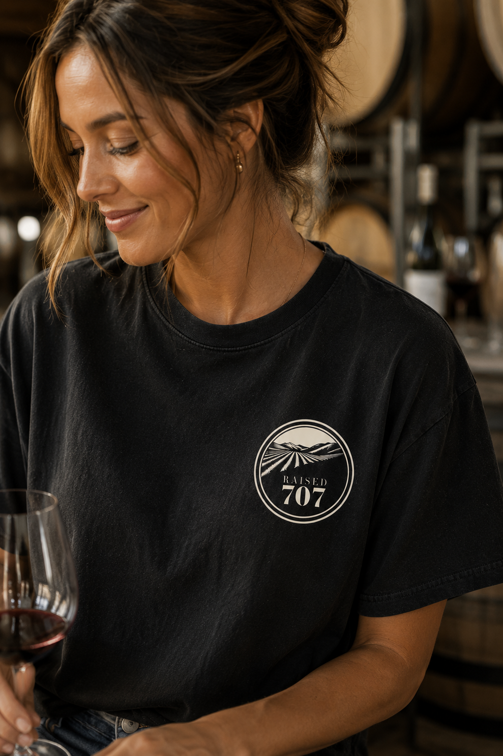 Raised in Napa County T Shirt | Napa Valley 707 Wine Country Tee | California Vineyard Shirt | Comfort Colors 1717