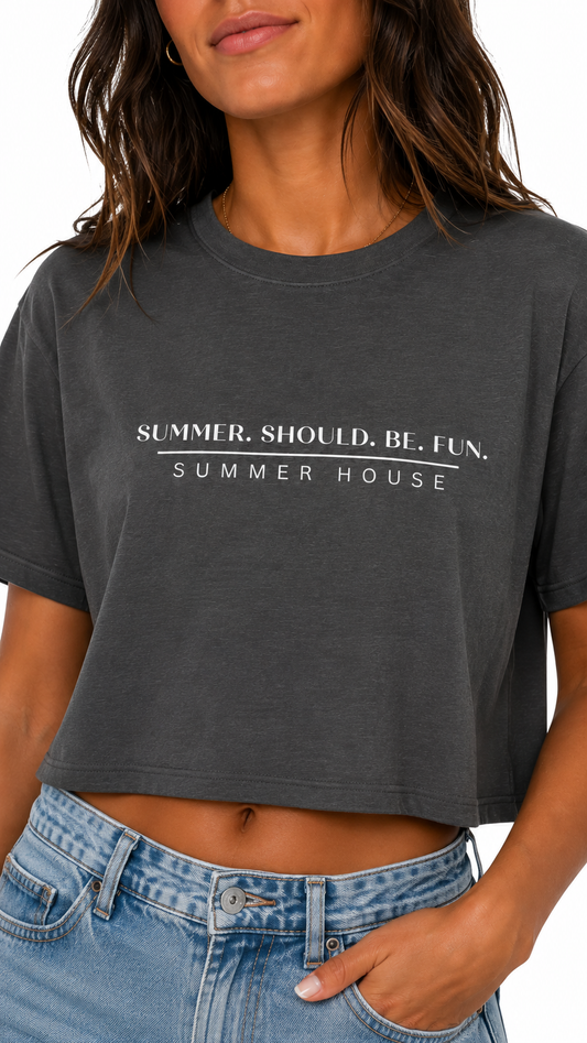 Summer House T Shirt Women Graphic Tee Summer Should Be Fun