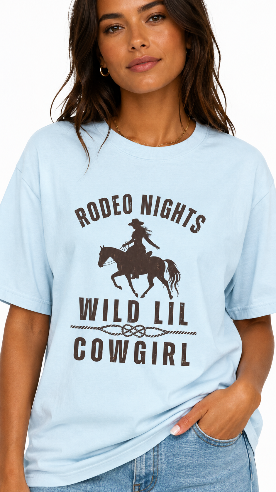 Wild Little Cowgirl Rodeo Nights Tee, Country Concert Shirt, Western Cowgirl Tee, Rodeo Graphic Shirt, Horse Lover Gift