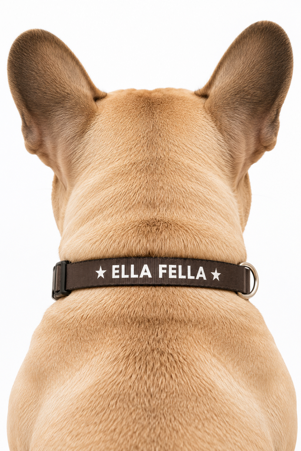 Ella Fella Brown Dog Collar, Western Dog, Country Pet, Farm Dog, Rustic Dog Collar, Gift for Dog Lover, Cute Dog Accessory
