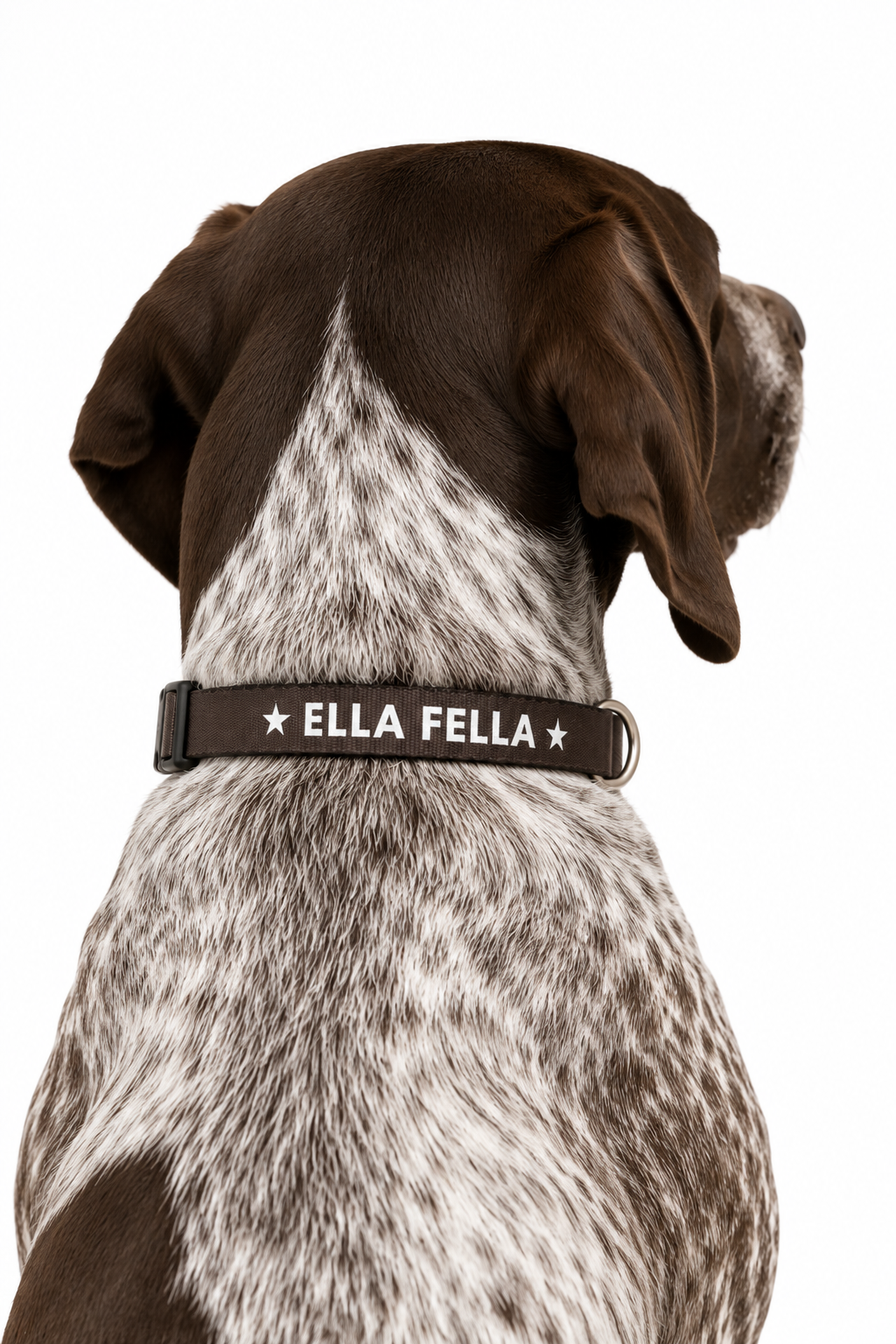 Ella Fella Brown Dog Collar, Western Dog, Country Pet, Farm Dog, Rustic Dog Collar, Gift for Dog Lover, Cute Dog Accessory