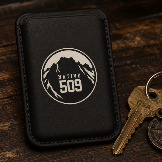 509 Black Wallet Magsafe Compatible iPhone Samsung Eastern Washington Money Clip
