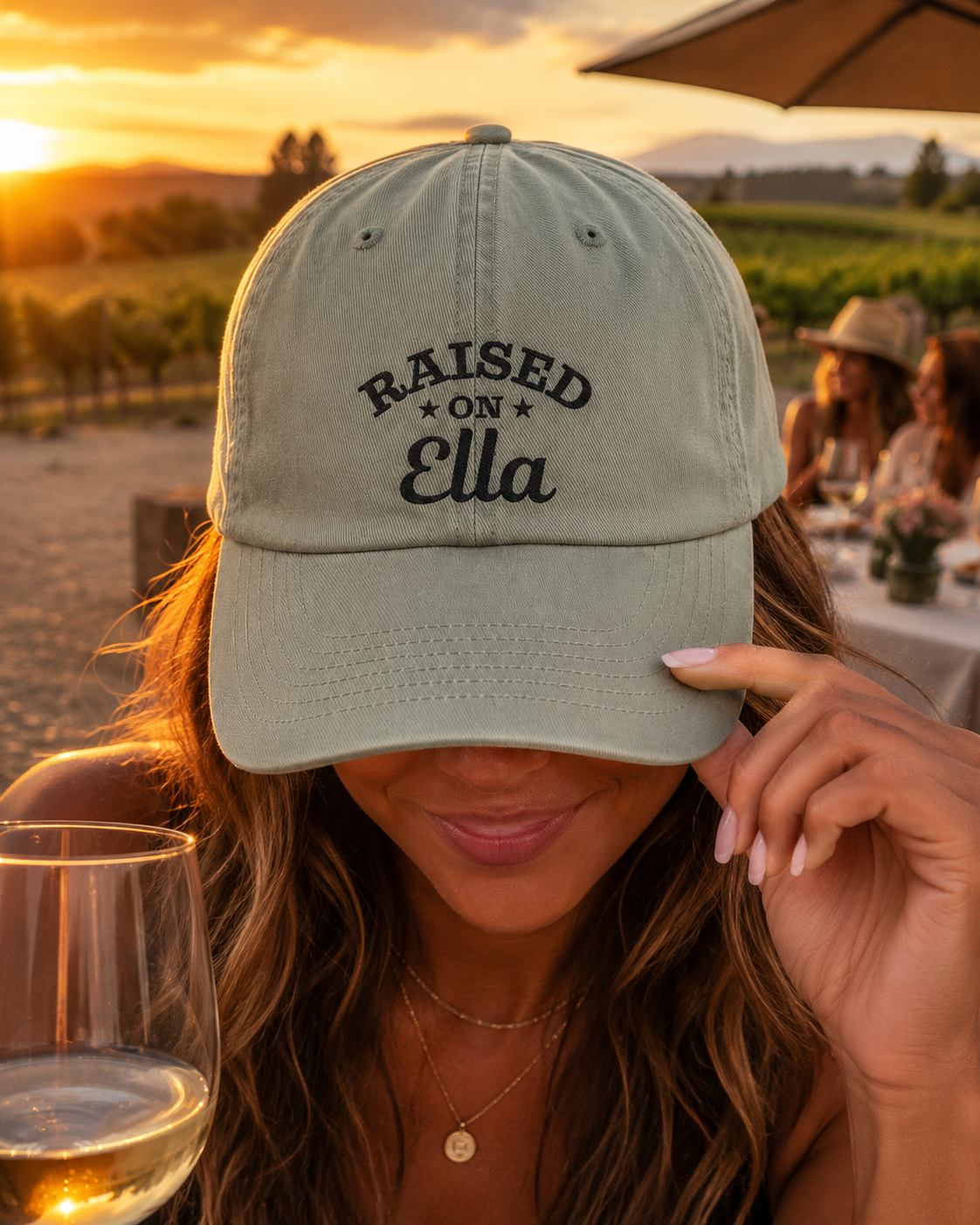 Raised On Ella Hat Country Concert Hat Western Lifestyle Baseball Cap Embroidered