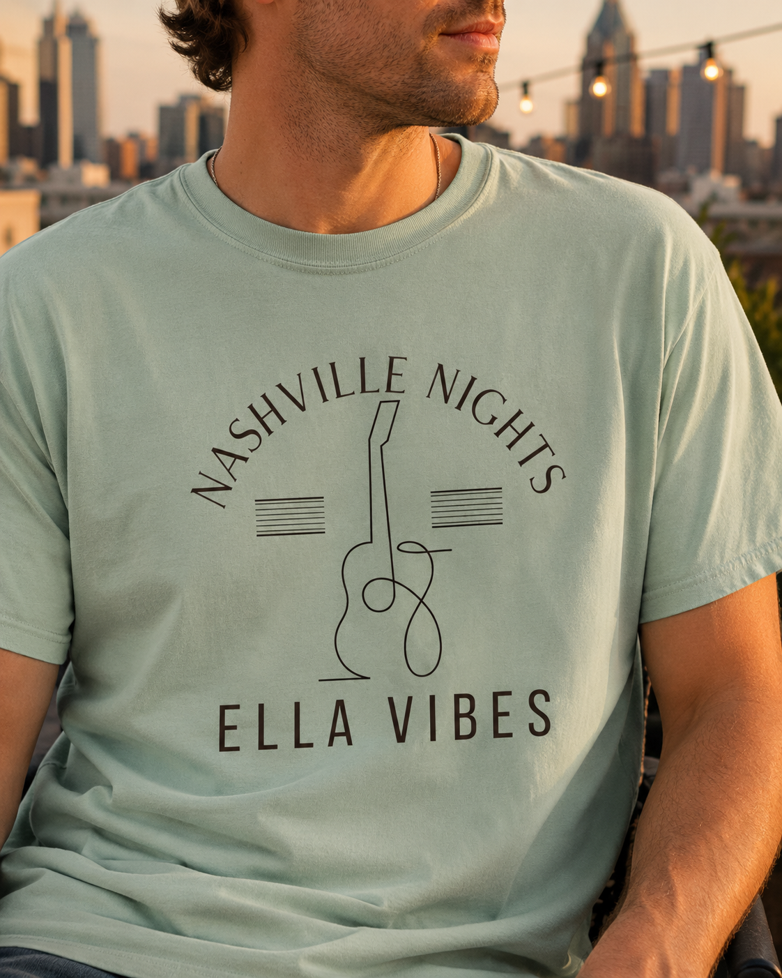 Nashville Nights Ella Vibes Shirt | Nashville Country Concert Tee | Music City T-Shirt | Comfort Colors 1717 | Country Music Gift