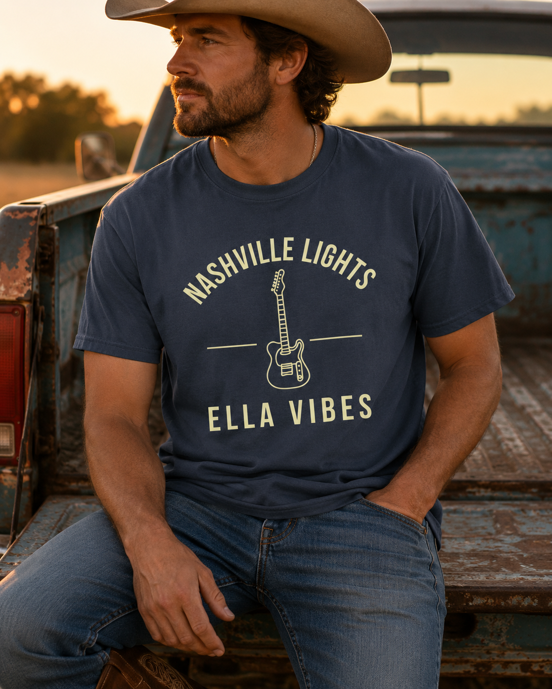 Nashville Lights Ella Vibes Country Music Fan Shirt Western Concert Tee