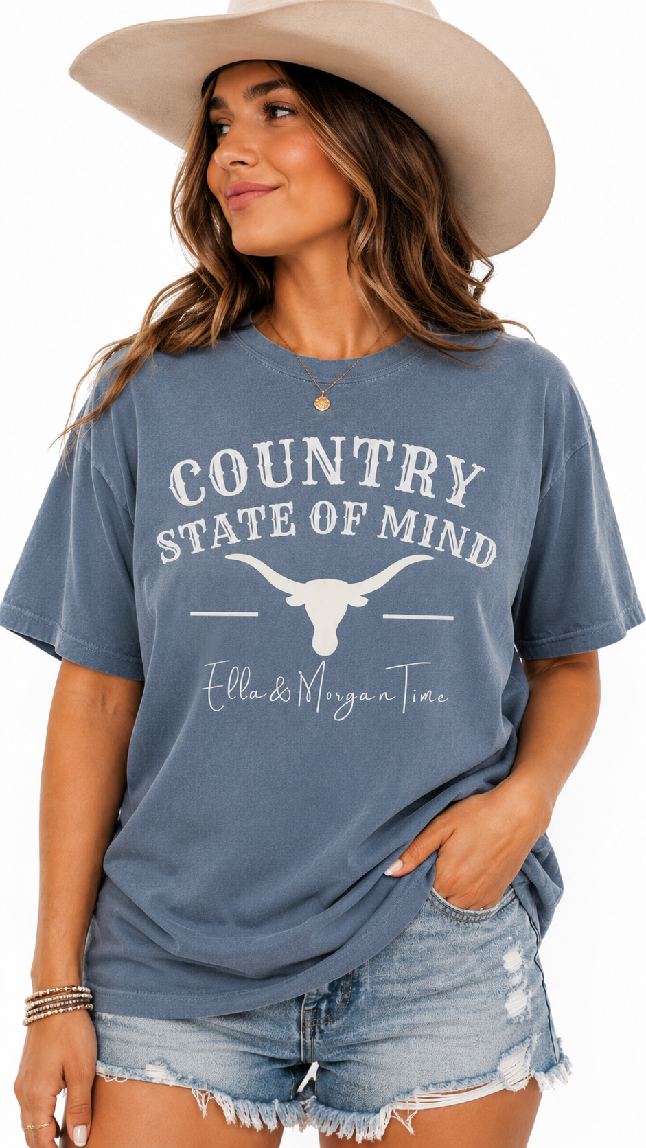 Country State of Mind Shirt | Ella Morgan Country Concert Tee | Cowgirl Shirt | Country Music Shirt | Unisex Comfort Colors