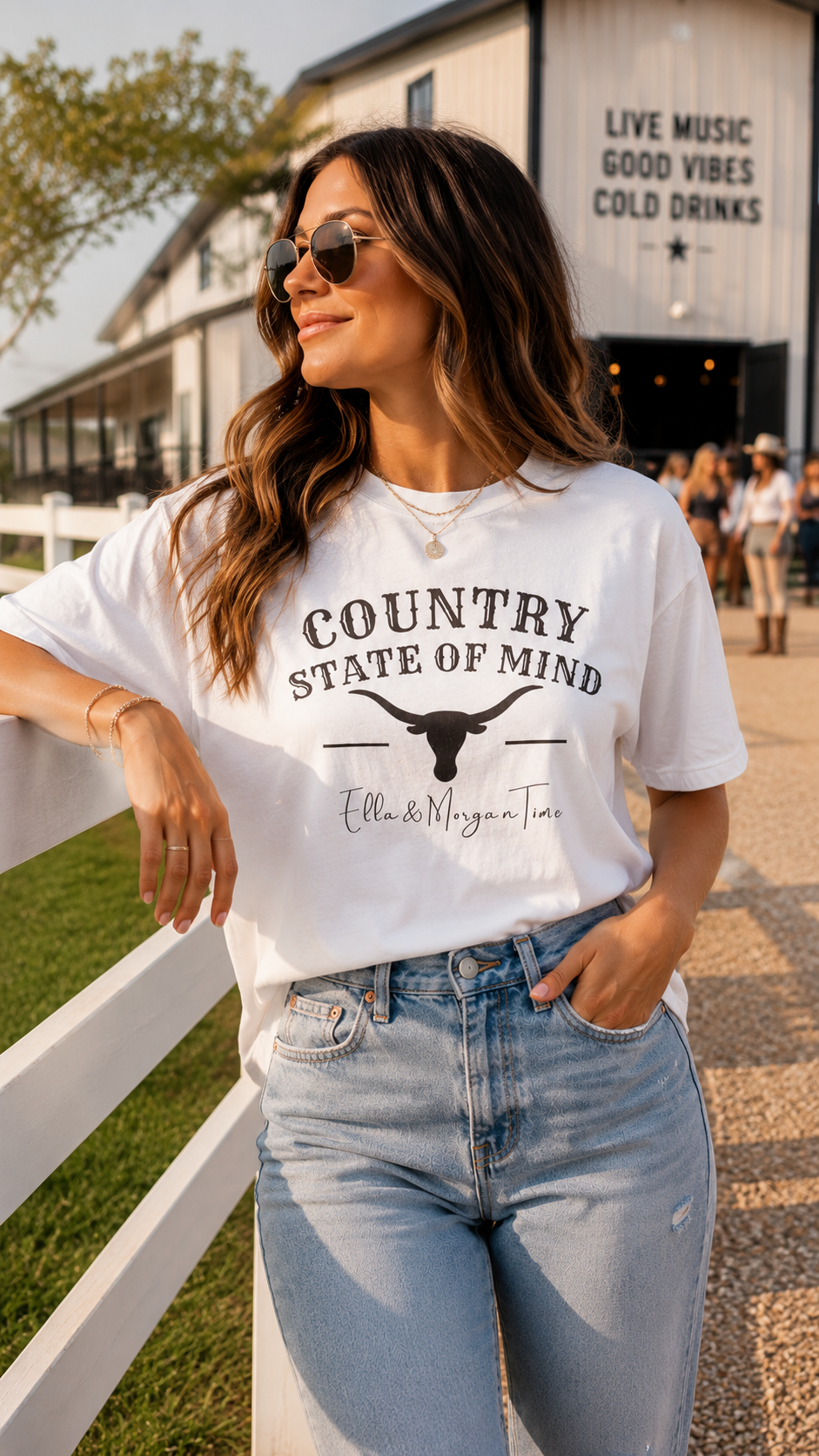 Country State of Mind Shirt | Ella Morgan Country Concert Tee | Cowgirl Shirt | Country Music Shirt | Unisex Comfort Colors