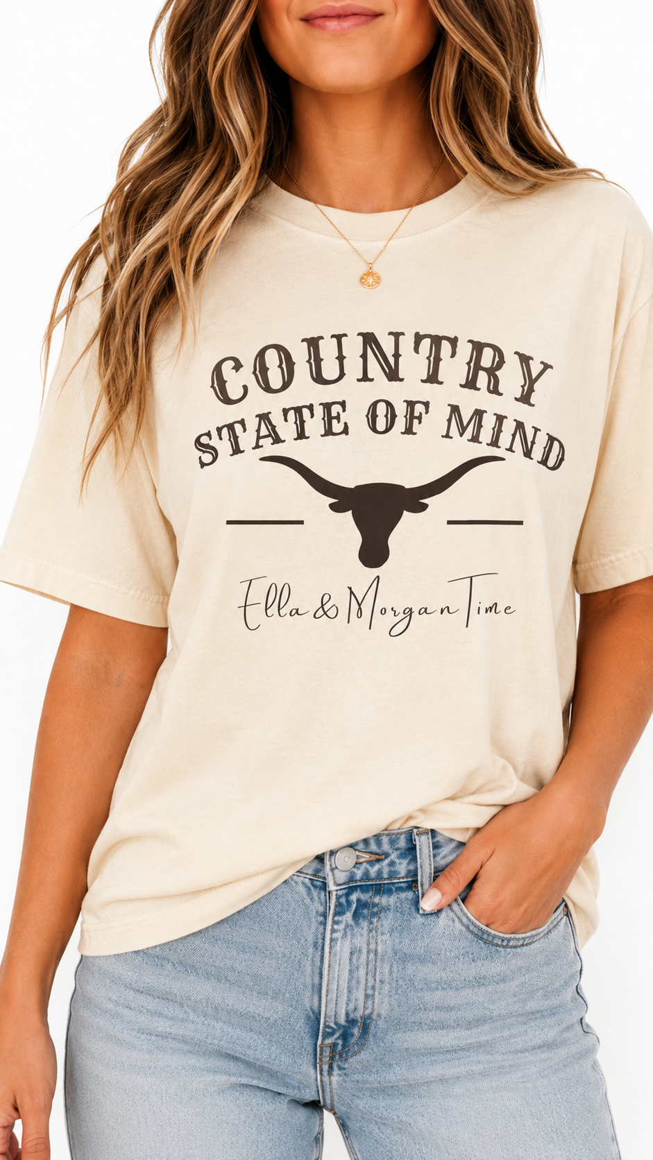 Country State of Mind Shirt | Ella Morgan Country Concert Tee | Cowgirl Shirt | Country Music Shirt | Unisex Comfort Colors
