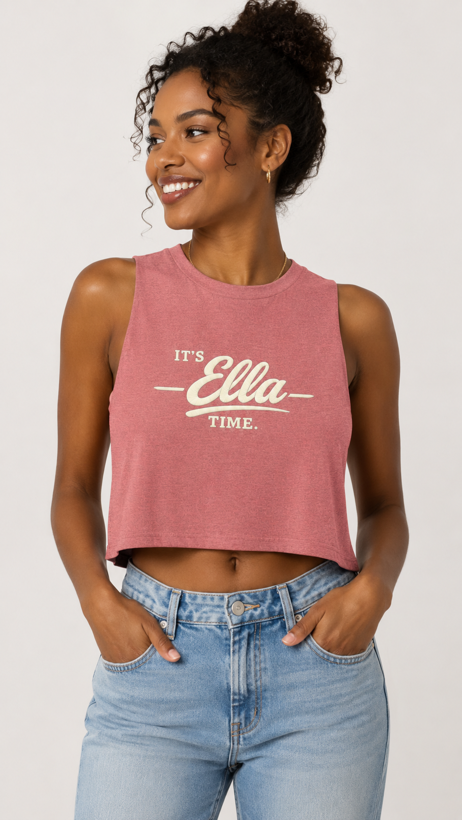 It's Ella Time Cropped Tank | Country Concert Outfit | Ella Concert Inspired Shirt | Country Music Fan Top