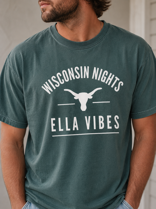 Wisconsin Nights Ella Vibes Shirt Country Concert Western Cowgirl Cowboy Unisex Graphic Tee Green Bay Concerts