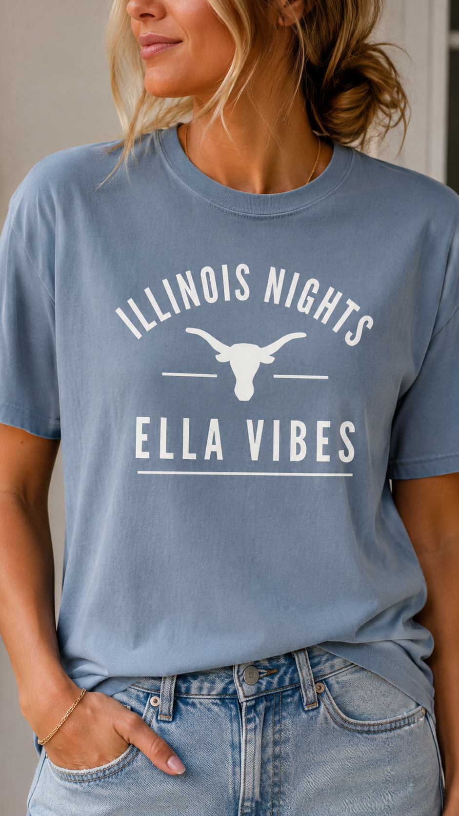 Illinois Nights Ella Vibes Shirt Country Concert Western Cowgirl Cowboy Unisex Graphic Tee State Fair Concerts