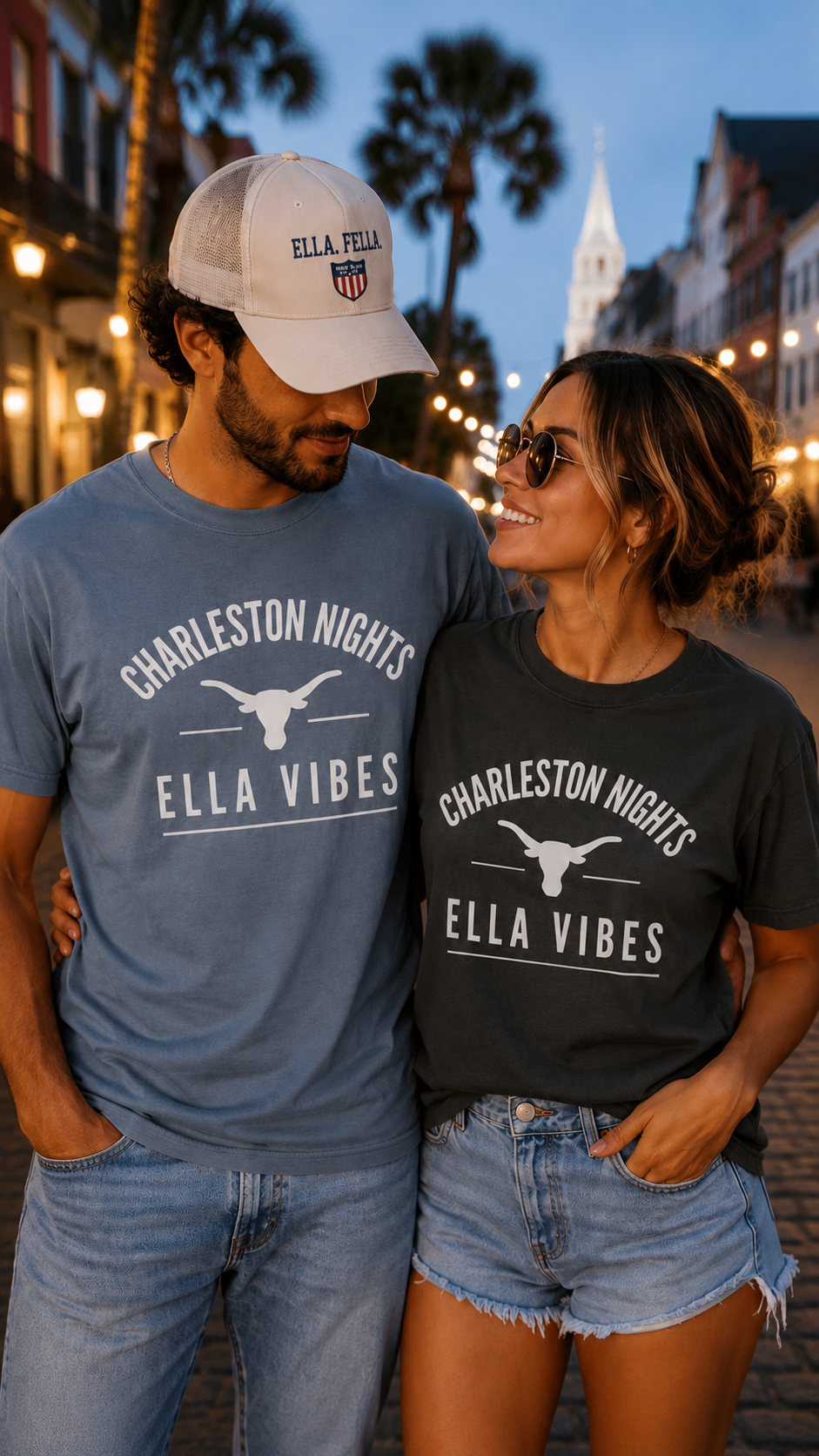 Charleston Nights Ella Vibes Shirt Country Concert Western Cowgirl Cowboy Unisex Graphic Concerts