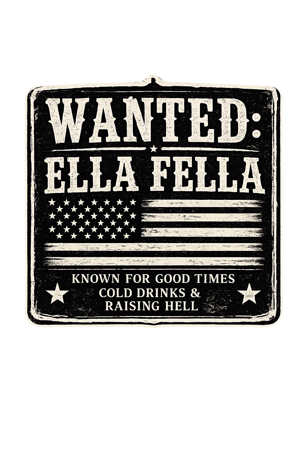 Wanted Ella Fella Crop Tank Top, Country Concert Shirt, Western Graphic Tee, Cowgirl Outfit, Rodeo Shirt, Nashville Festival Top