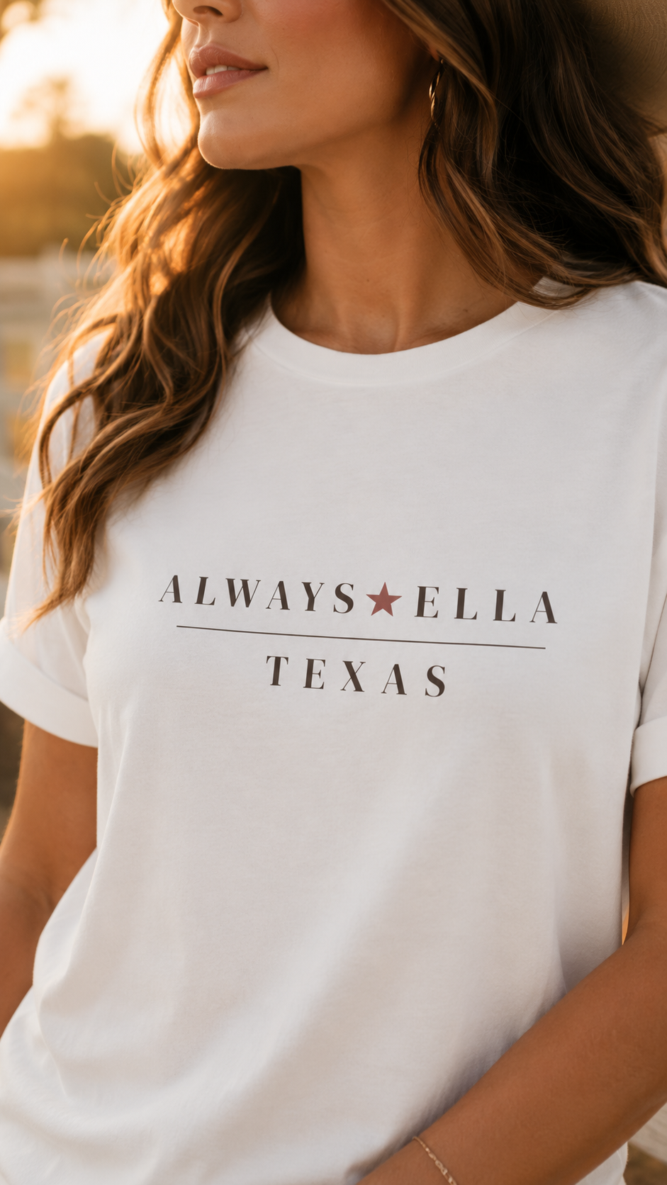 Always Ella Texas Shirt | Country Concert Tee | Western Cowgirl Graphic Tee | Boutique Country Shirt