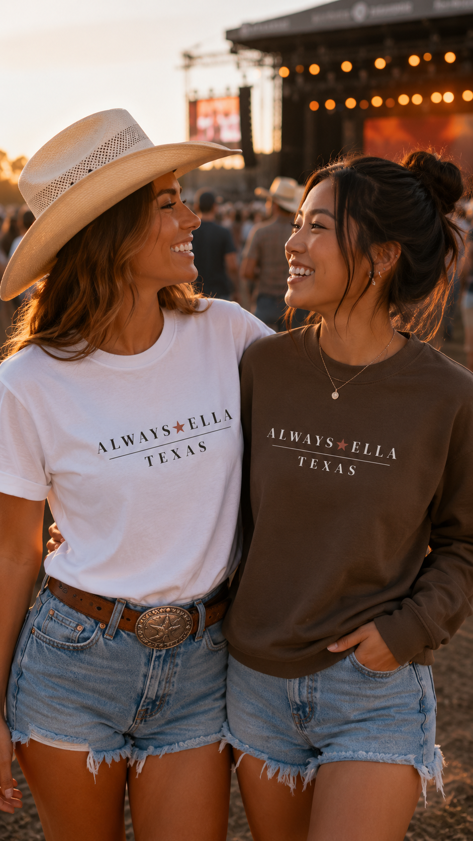 Always Ella Texas Shirt | Country Concert Tee | Western Cowgirl Graphic Tee | Boutique Country Shirt