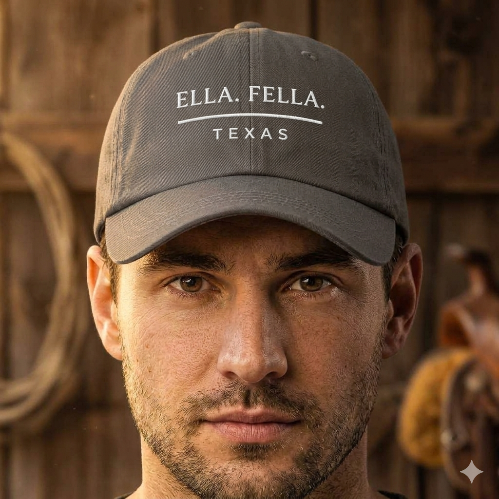 Ella Fella Texas Hat Country Music Fan Adjustable Baseball Cap Western Style