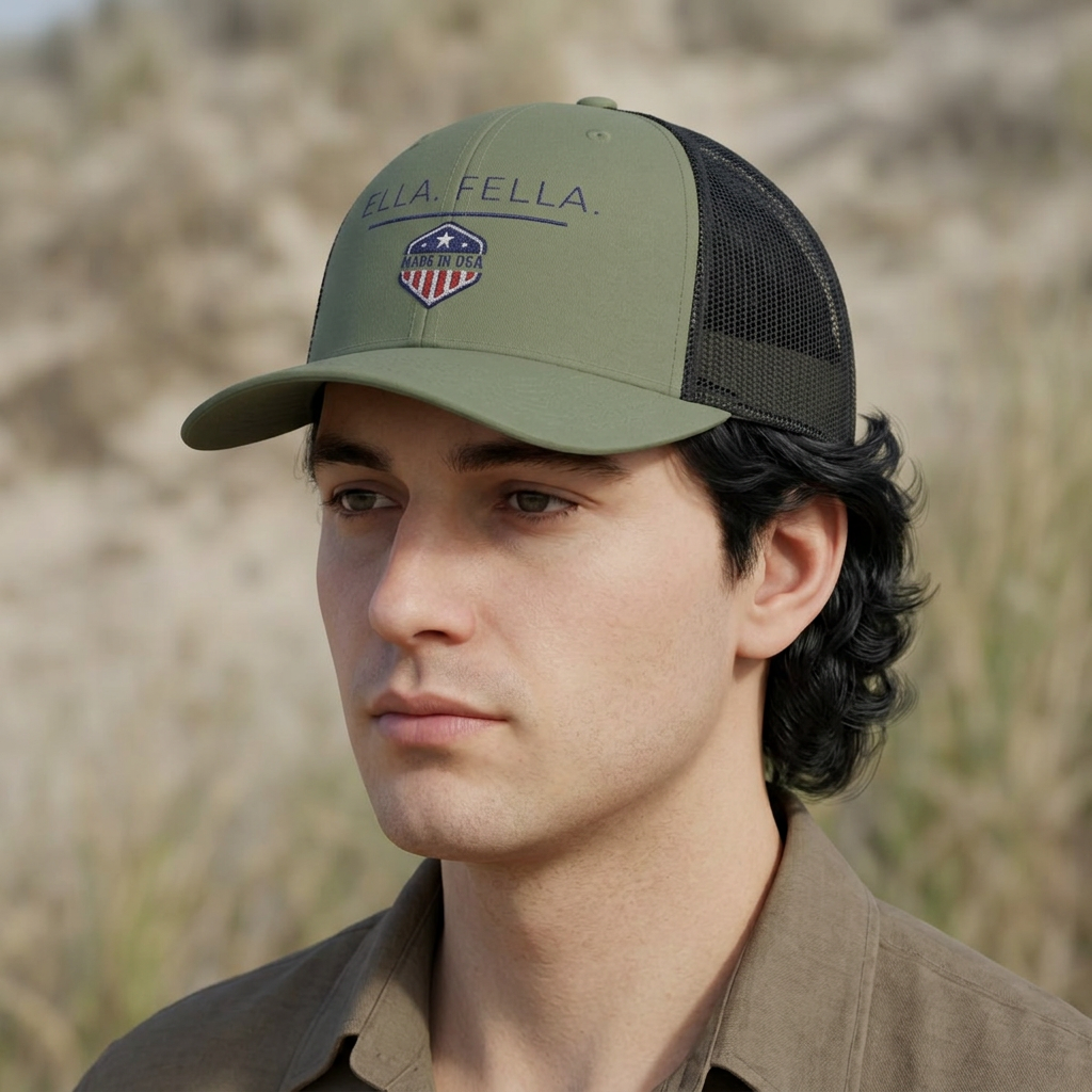 Ella Fella Made in USA Hat Country Music Fan Adjustable Baseball Cap Western Style