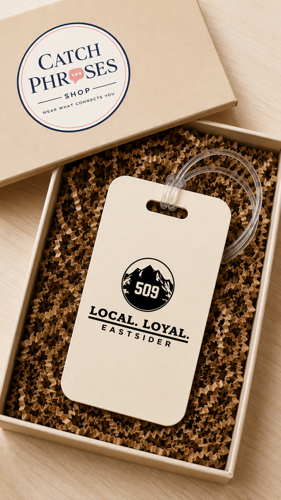 509 Local Loyal Luggage Tag | Spokane Suitcase Tag | Eastsider Travel Tag | Washington State Gift | Carry On Bag Tag