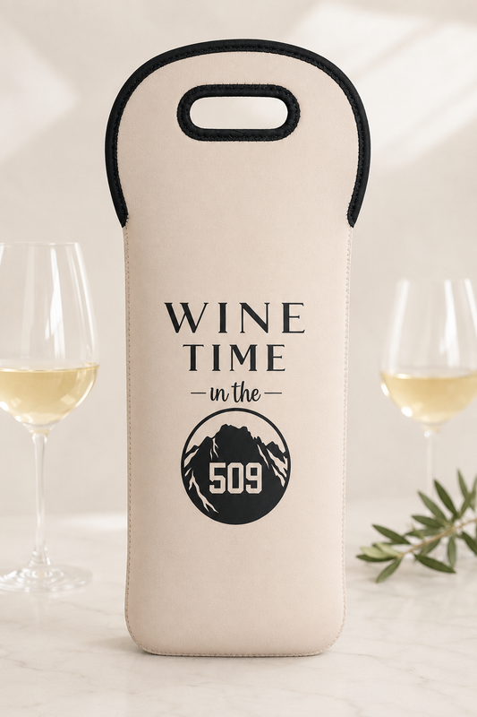 Wine Time in the 509 Wine Tote | Funny Wine Gift | Insulated Wine Carrier | Winery Gift | Girls Trip Tote | Washington Gift