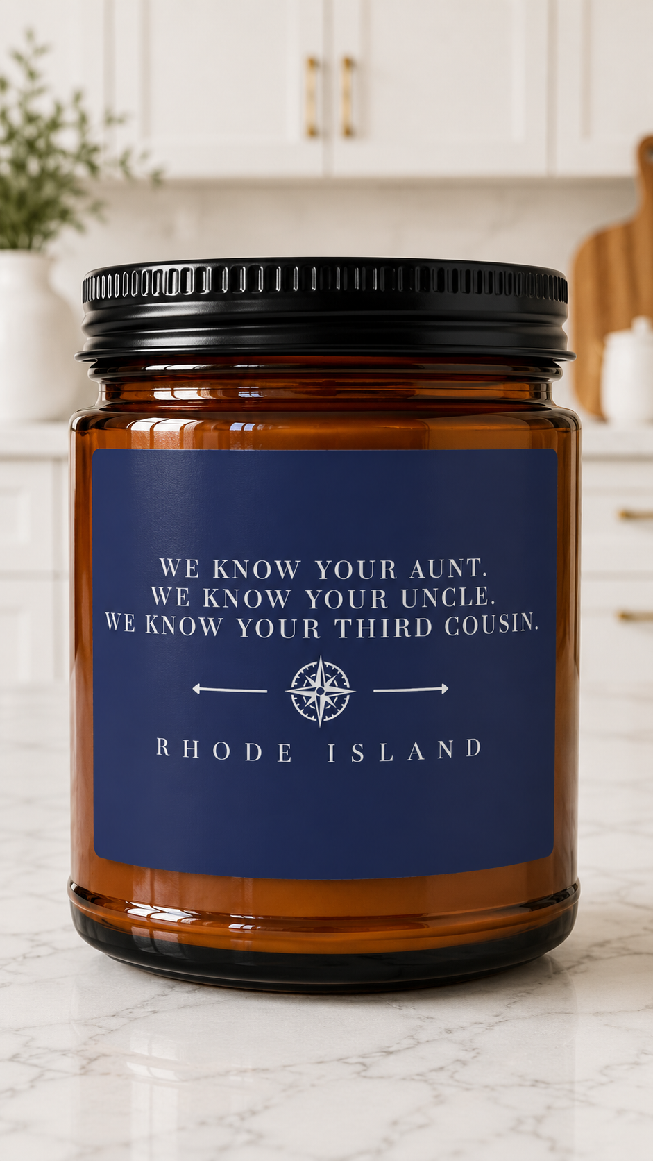 Rhode Island Candle | In Rhode Island You Know Everyone Gift | Rhode Island Home Decor | New England Gift | Soy Candle