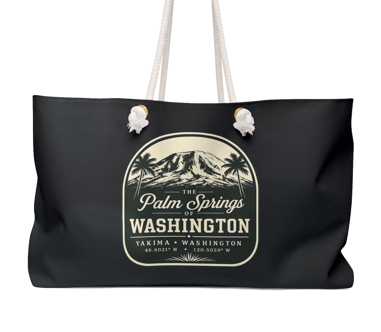 Yakima Washington Tote Bag, Palm Springs of Washington Canvas Beach Bag, 509 Tote, Yakima Gift, Washington State Tote