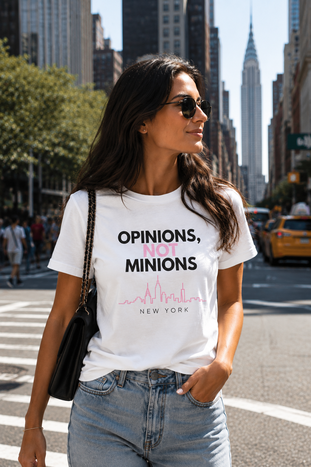 Opinions Not Minions Tee, NYC Graphic Shirt, City Girl Tee, Reality TV Fan Shirt In The City