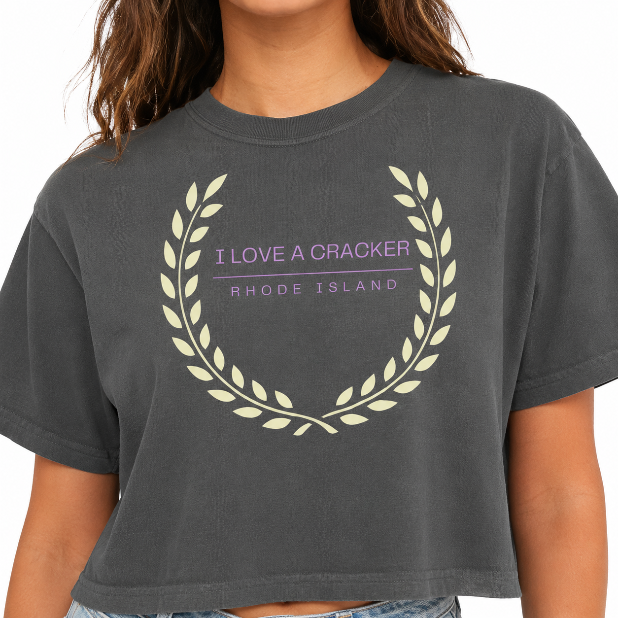 I Love a Cracker Tee | Real Housewives | Reality Rhode Island RHORI | Cropped Tee | Women's Graphic Shirt