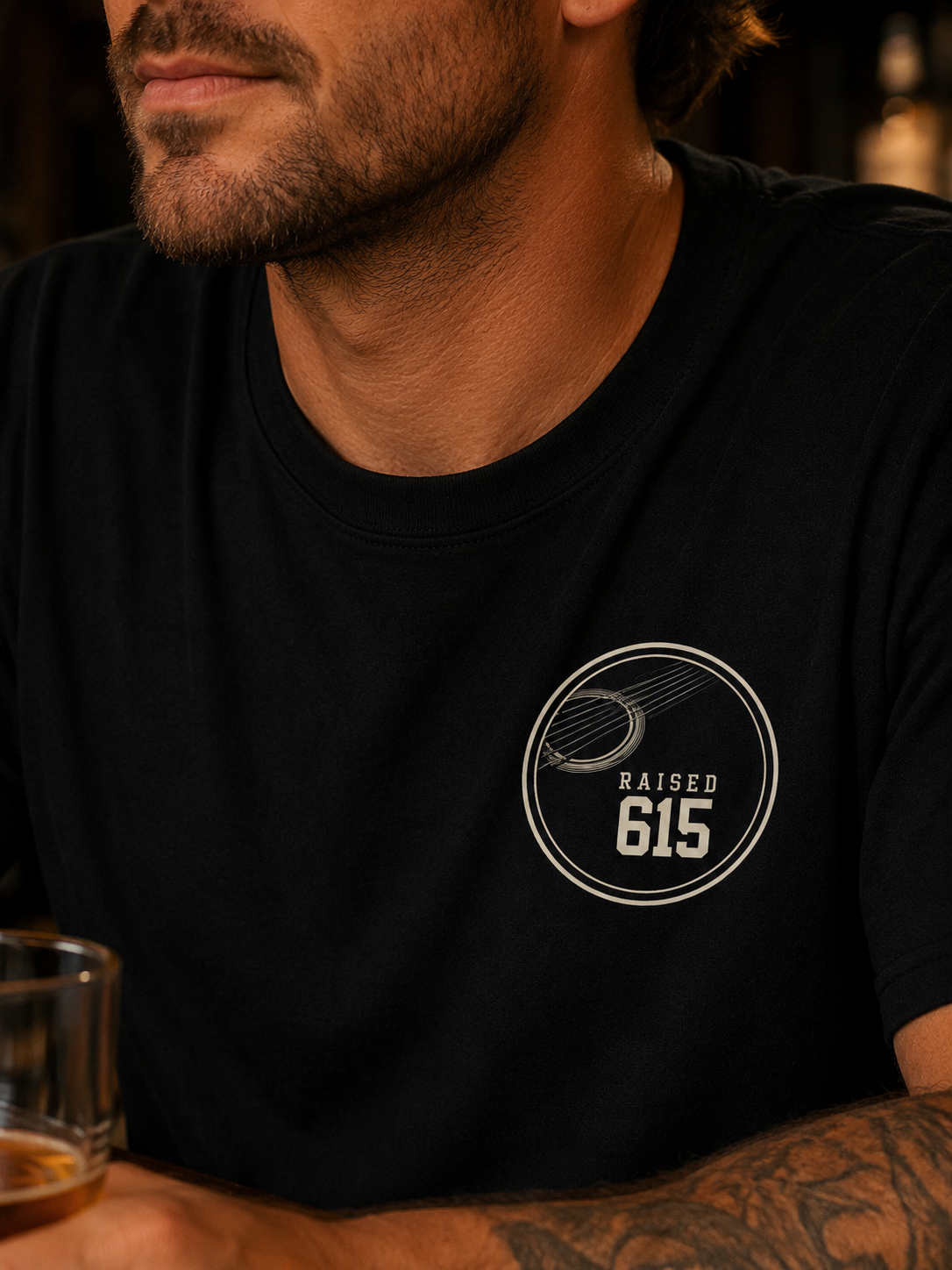 Raised 615 Shirt, Nashville Local Tee, Nashville Tennessee T-Shirt, Music City Shirt, Tennessee Pride Shirt, Comfort Colors Tee