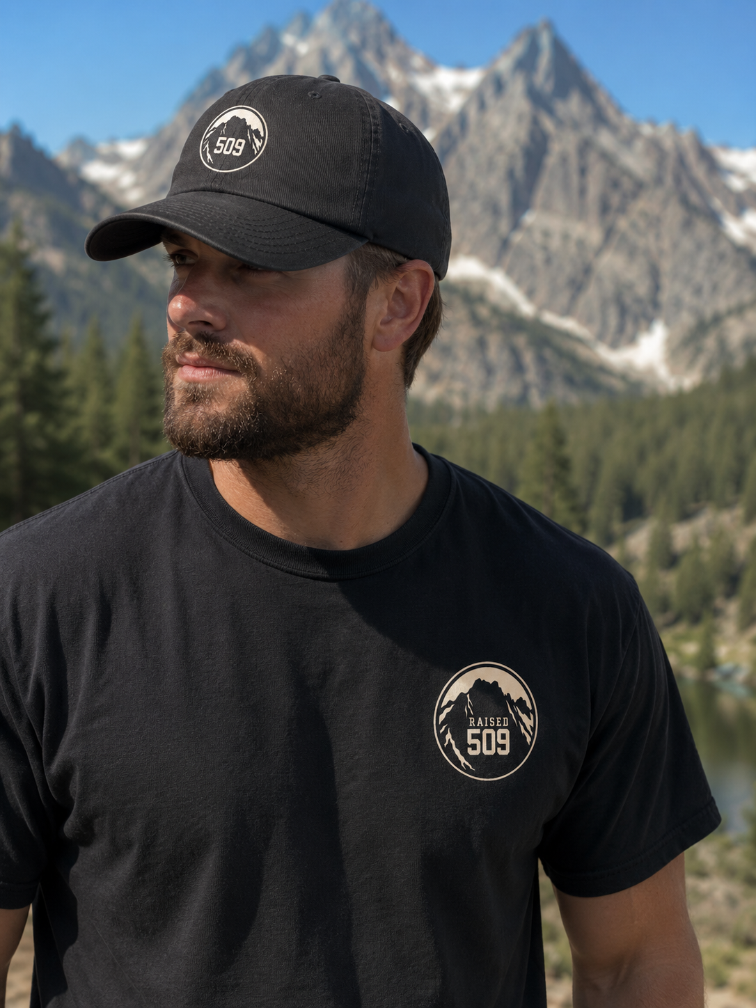 Raised 509 Central Washington Shirt, PNW Tee, Washington Mountains Shirt, Eastern WA Gift, Hiking Camping Outdoors Tee