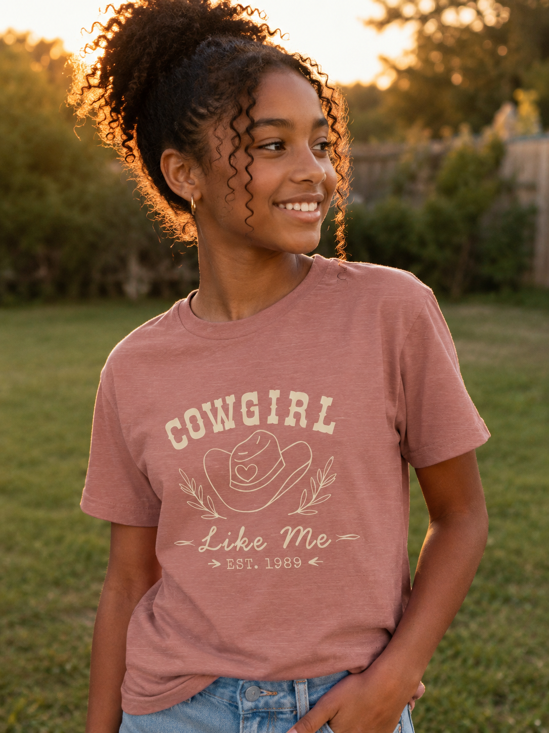 Cowgirl Like Me Girls Shirt | Western Kids Tee | Rodeo Girl Outfit | Horse Lover Gift